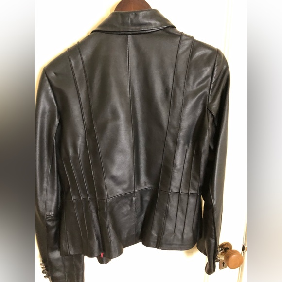 Black leather jacket - Picture 2 of 4